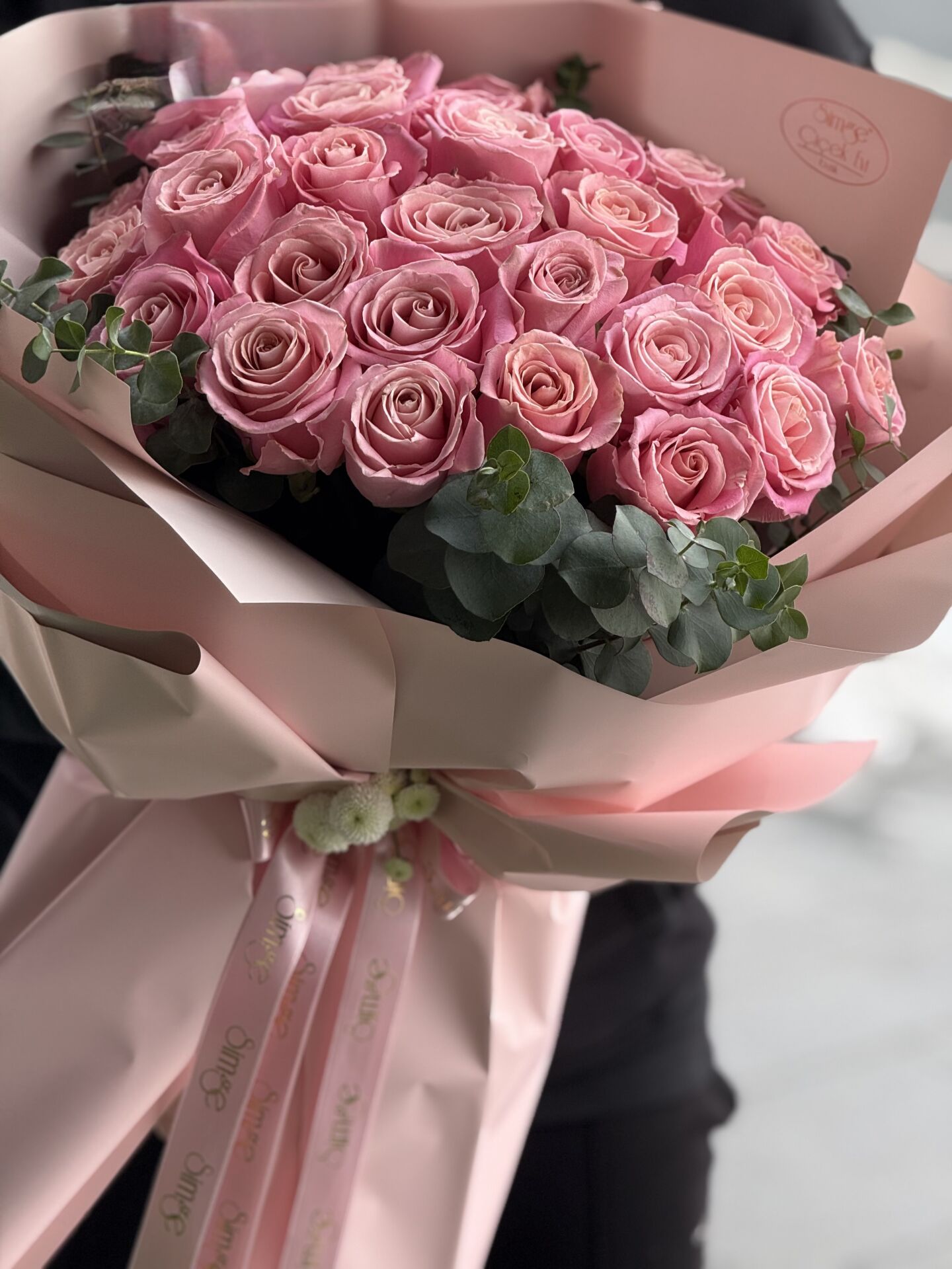 Şık ve Zarif Pembe Gül Buketi