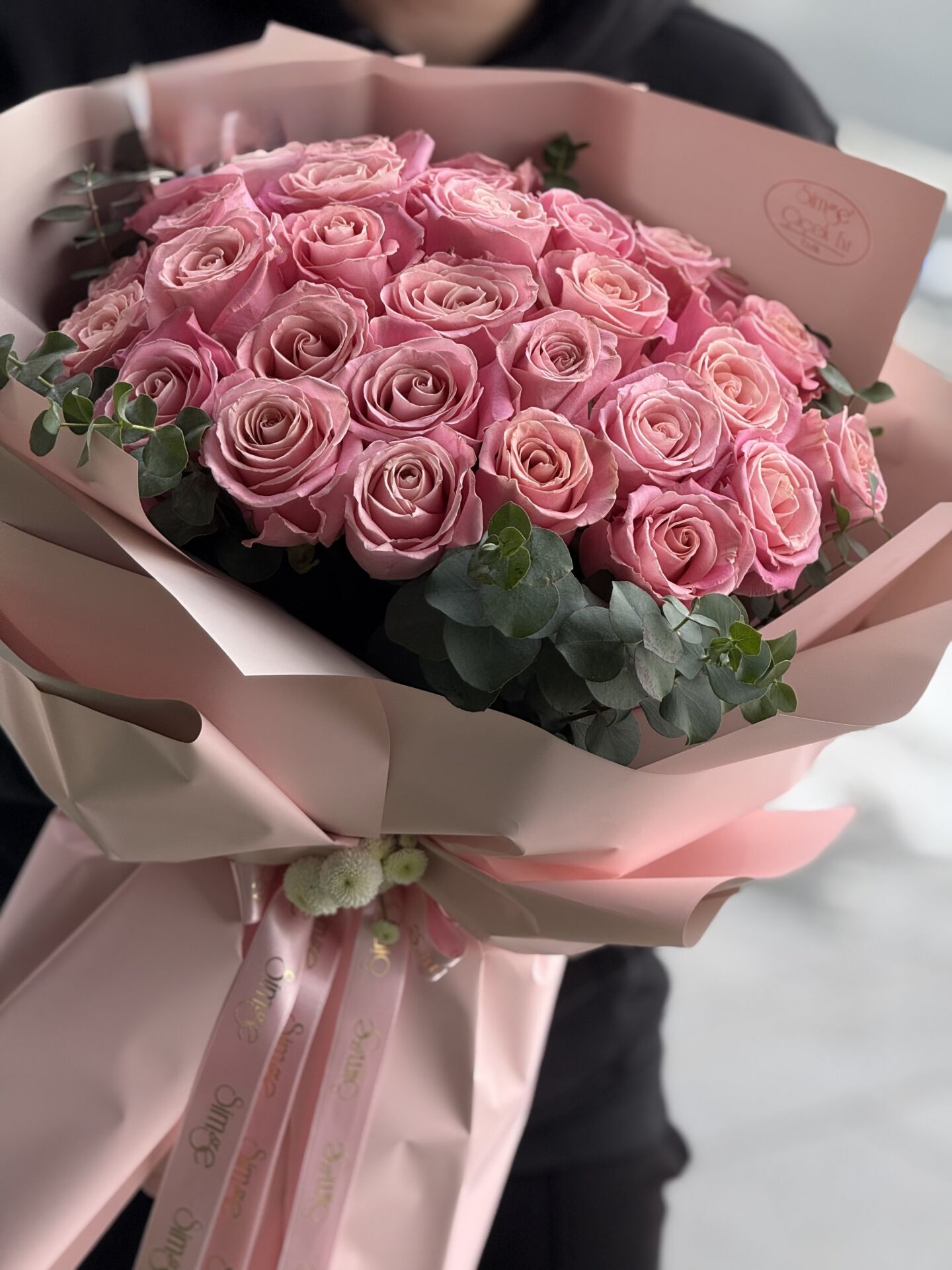 Şık ve Zarif Pembe Gül Buketi