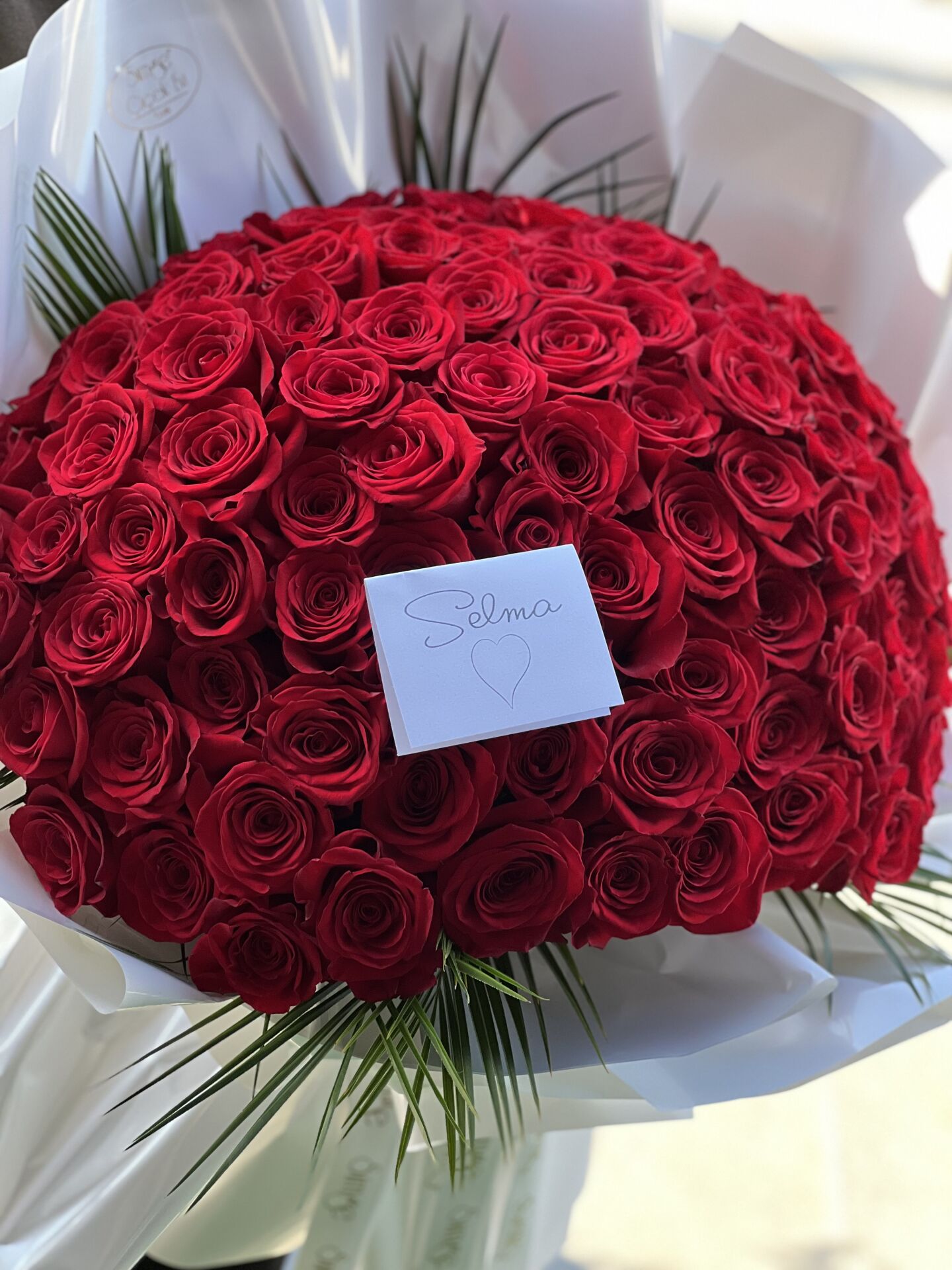 Kırmızı gül buketi