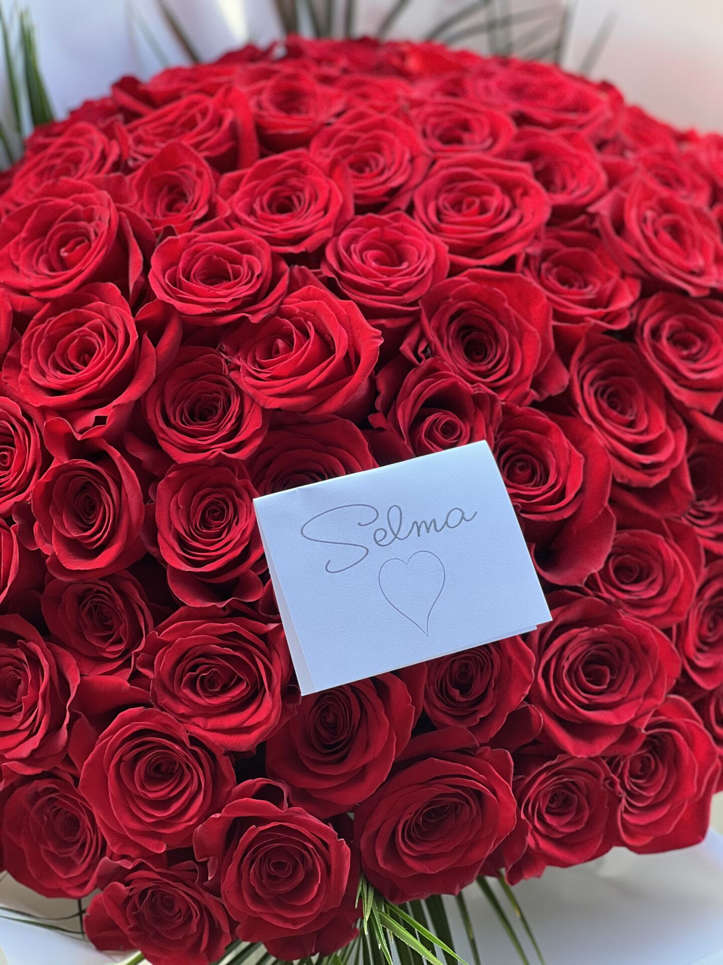 Kırmızı gül buketi