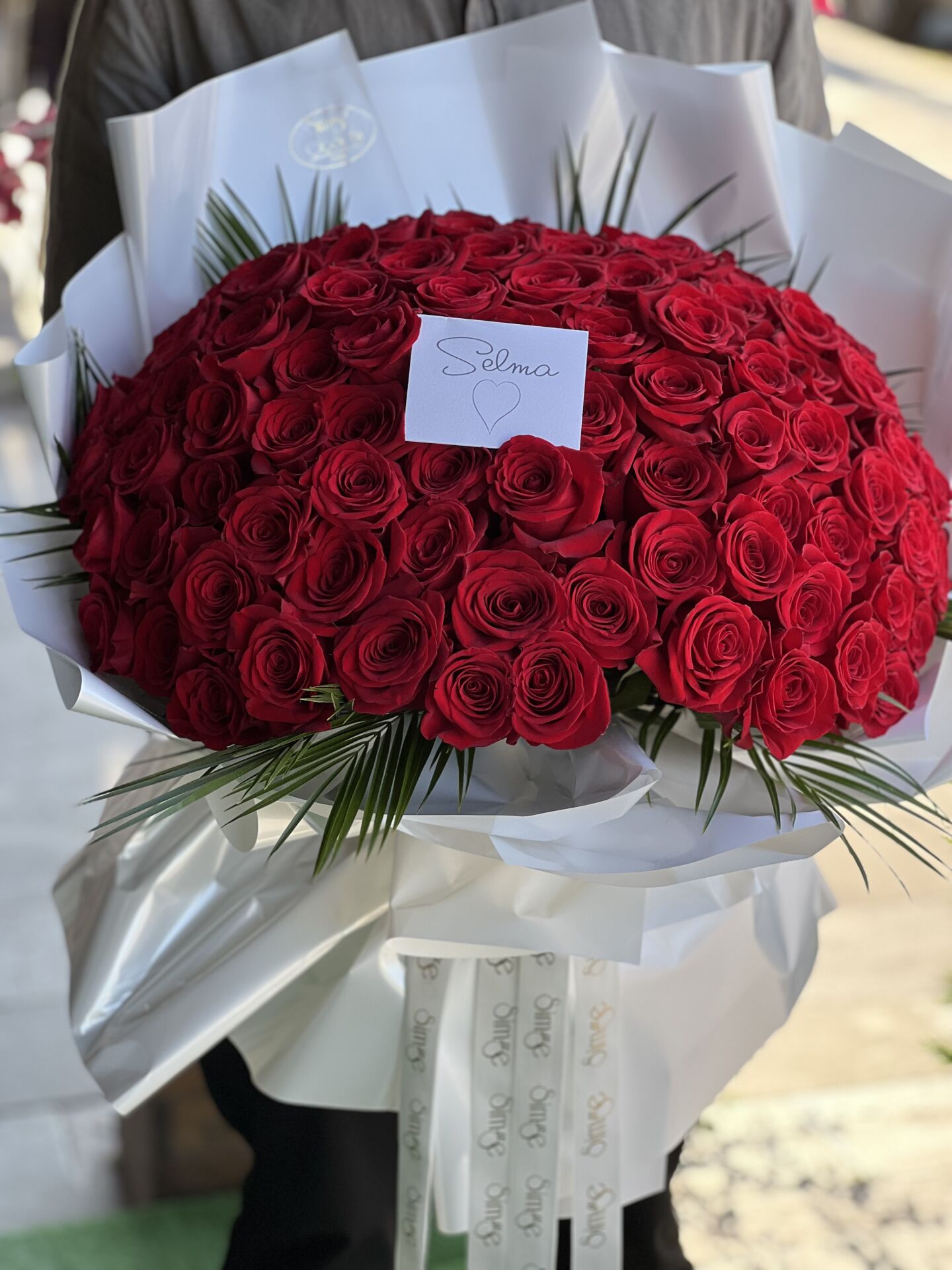 Kırmızı gül buketi