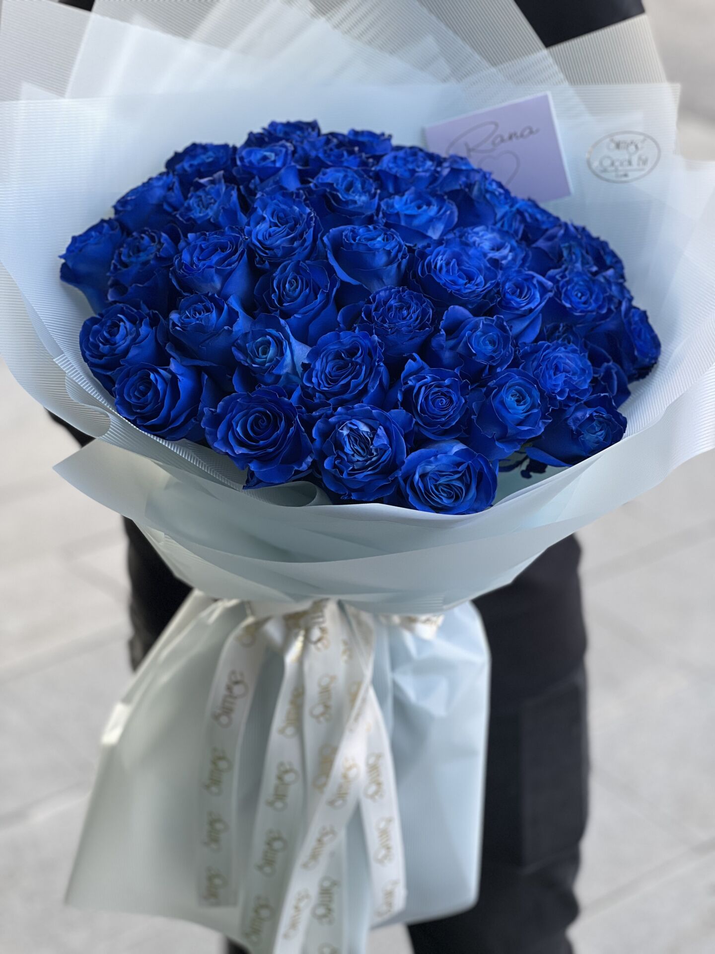 20'li Mavi Gül Buketi