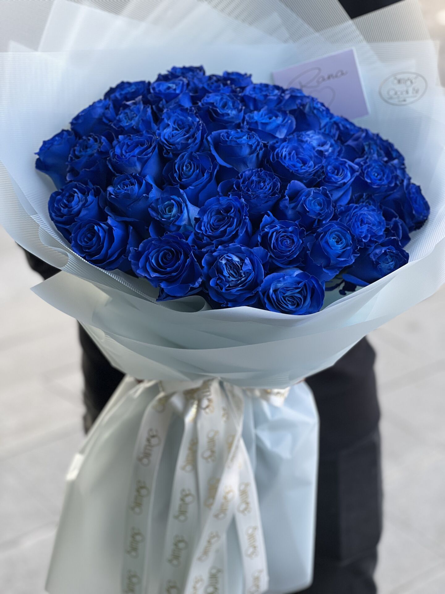 20'li Mavi Gül Buketi