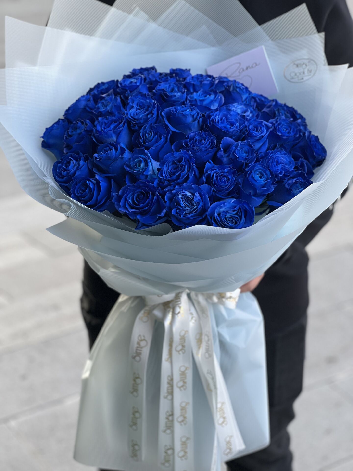 20'li Mavi Gül Buketi