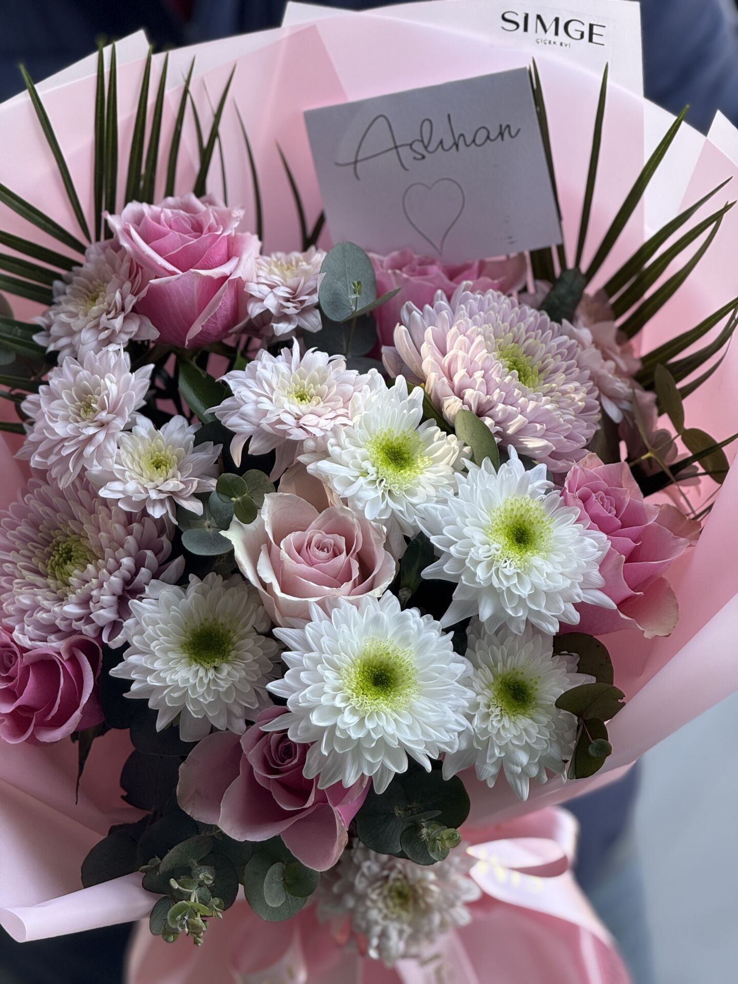 Pembe Kır Çiçeği Buketi