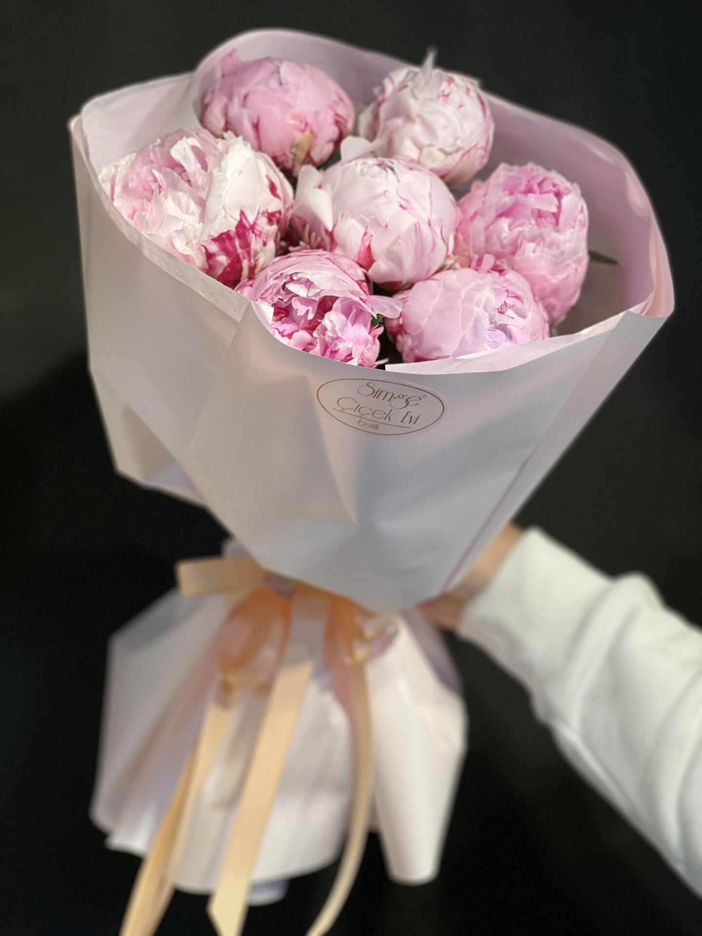 İnci Pembesi Şakayık Buketi