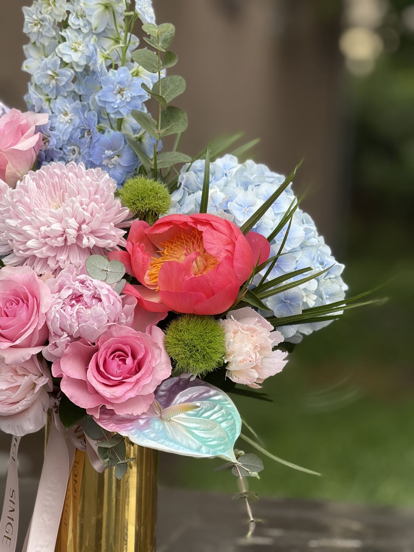 Gold Orta Boy Vazoda Special Aranjman