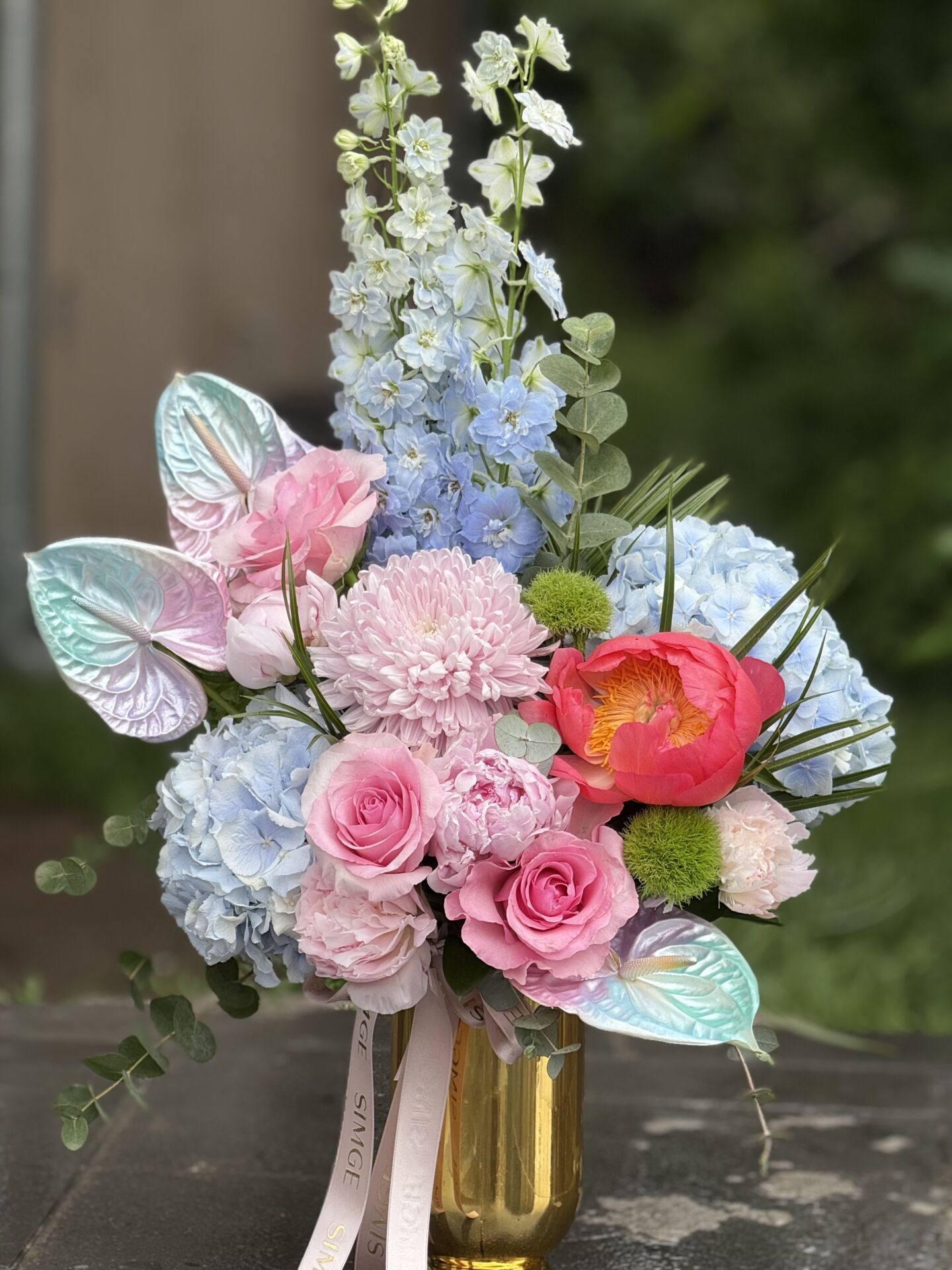 Gold Orta Boy Vazoda Special Aranjman