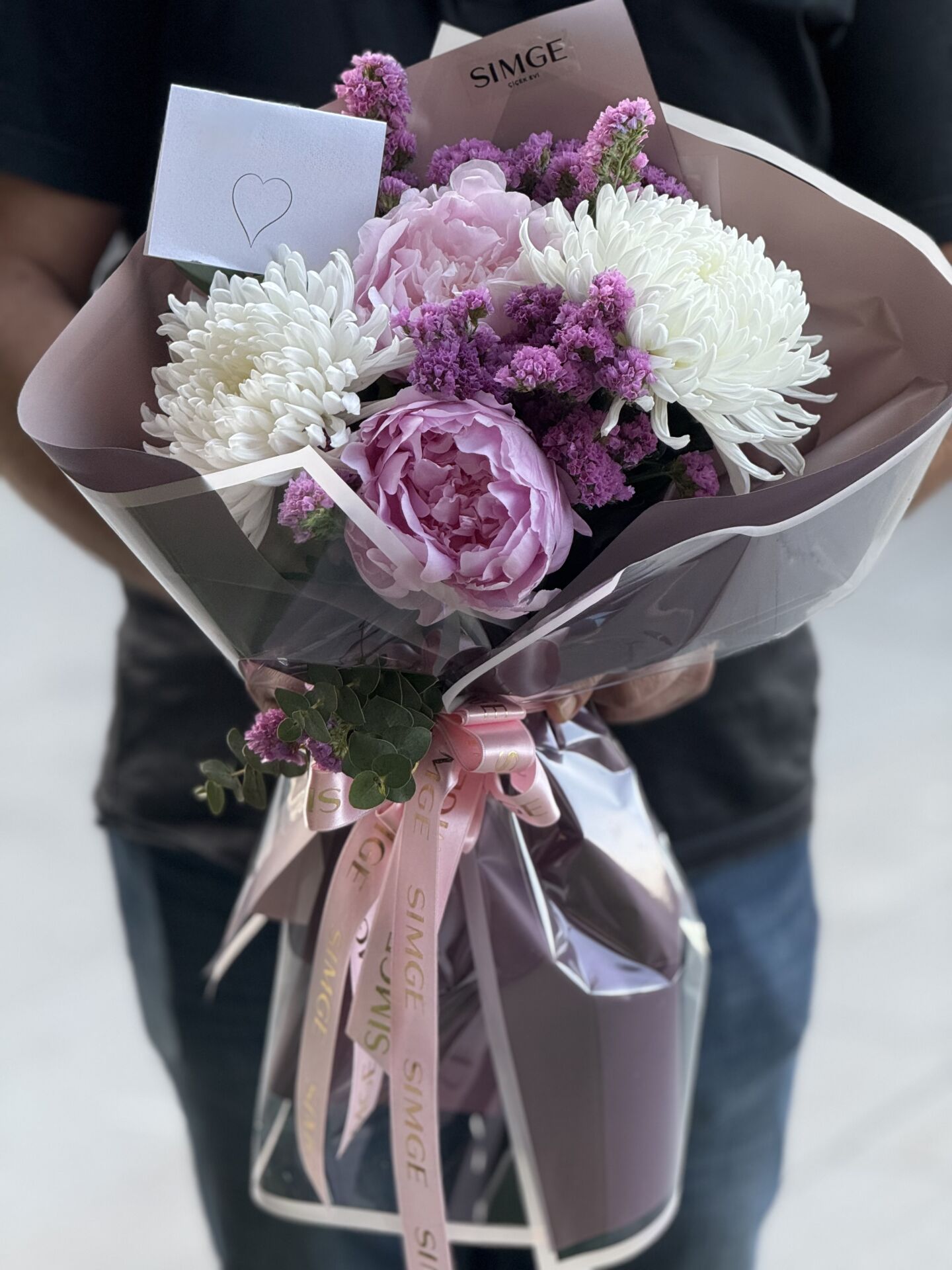 Pembe Şakayık ve Anastasia Buketi