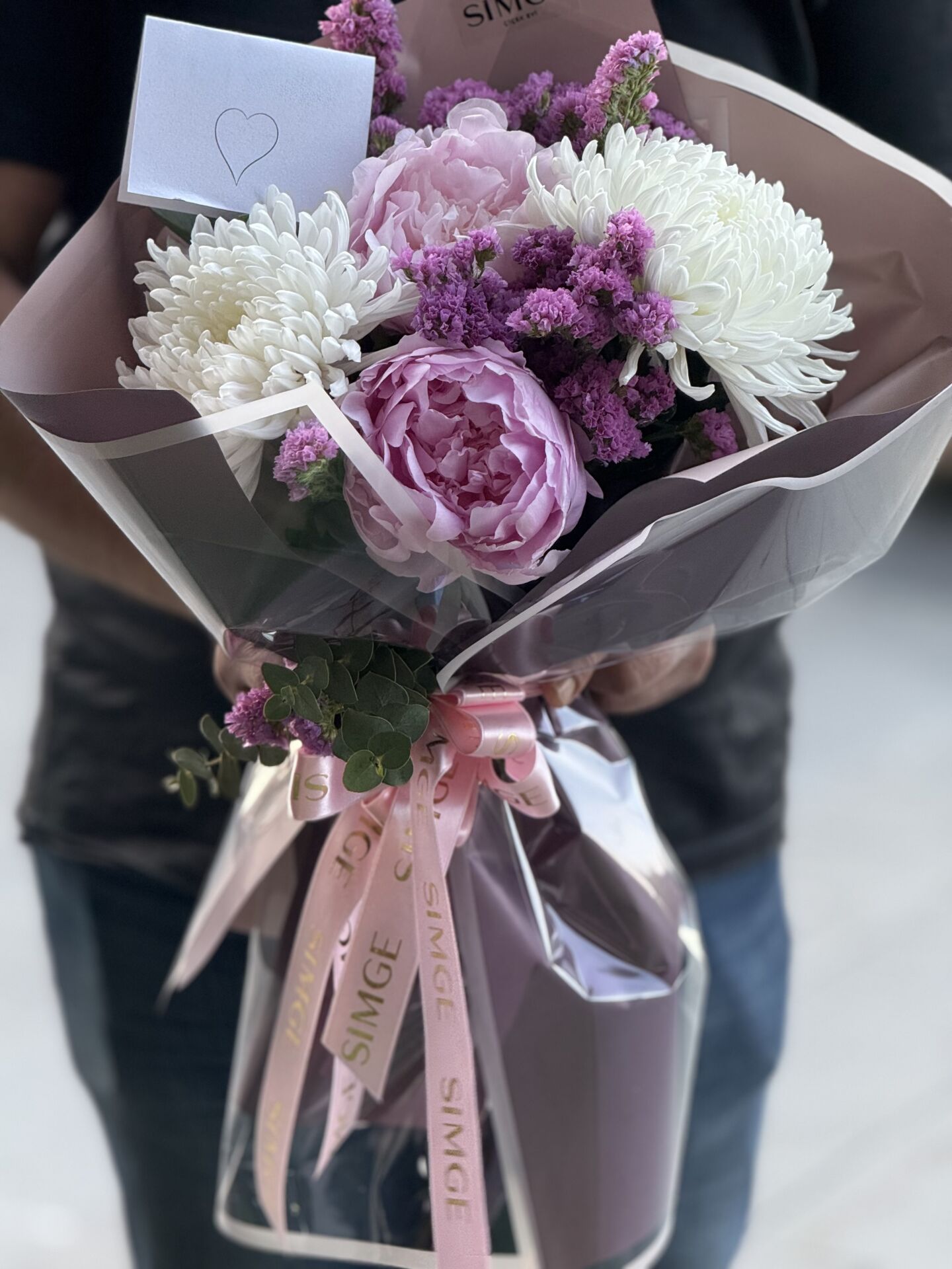 Pembe Şakayık ve Anastasia Buketi