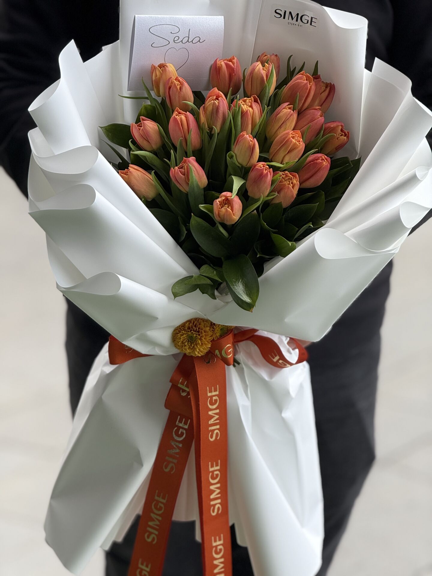 Solaris Fiamma Turuncu Lale Buketi