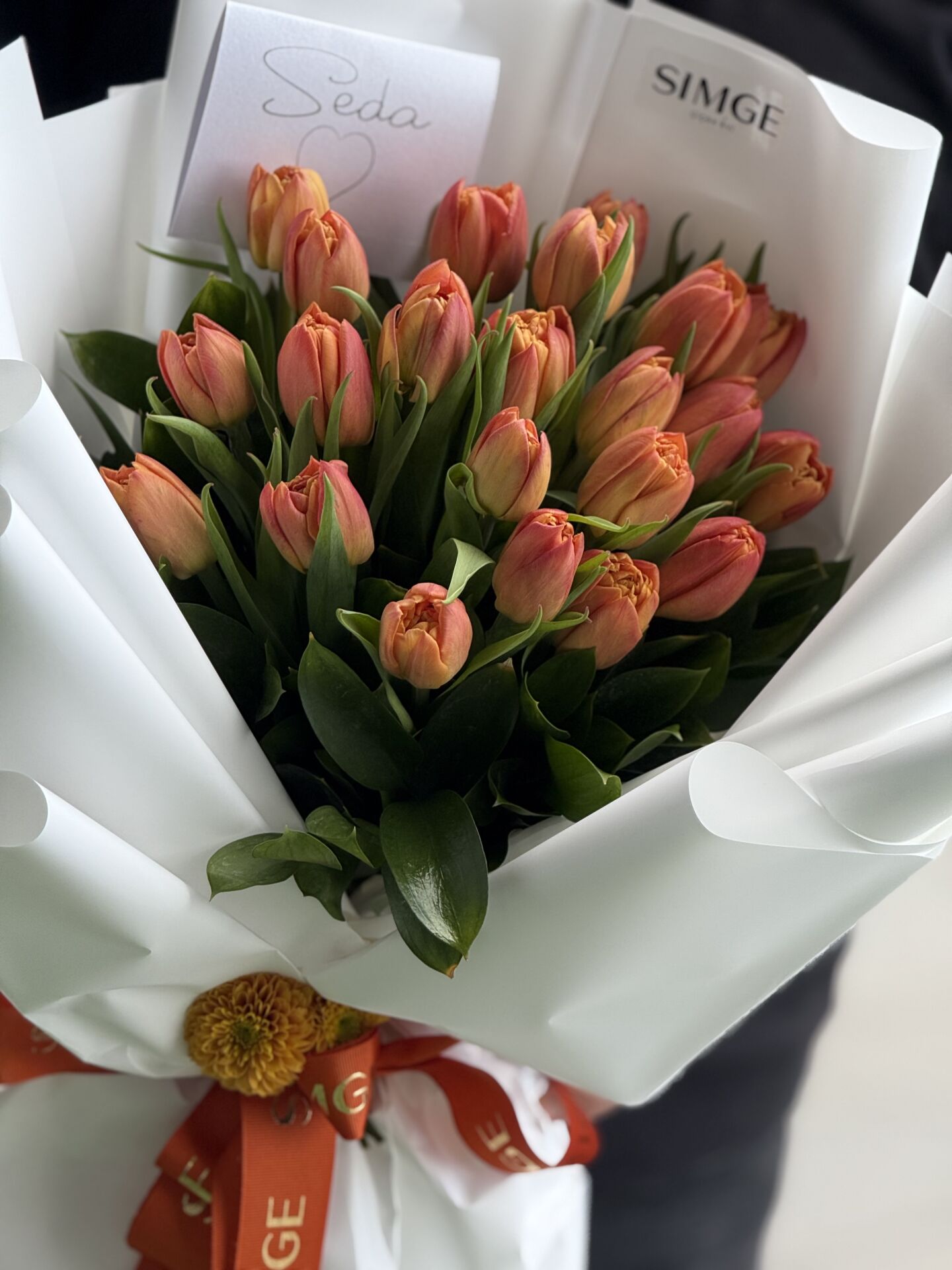 Solaris Fiamma Turuncu Lale Buketi