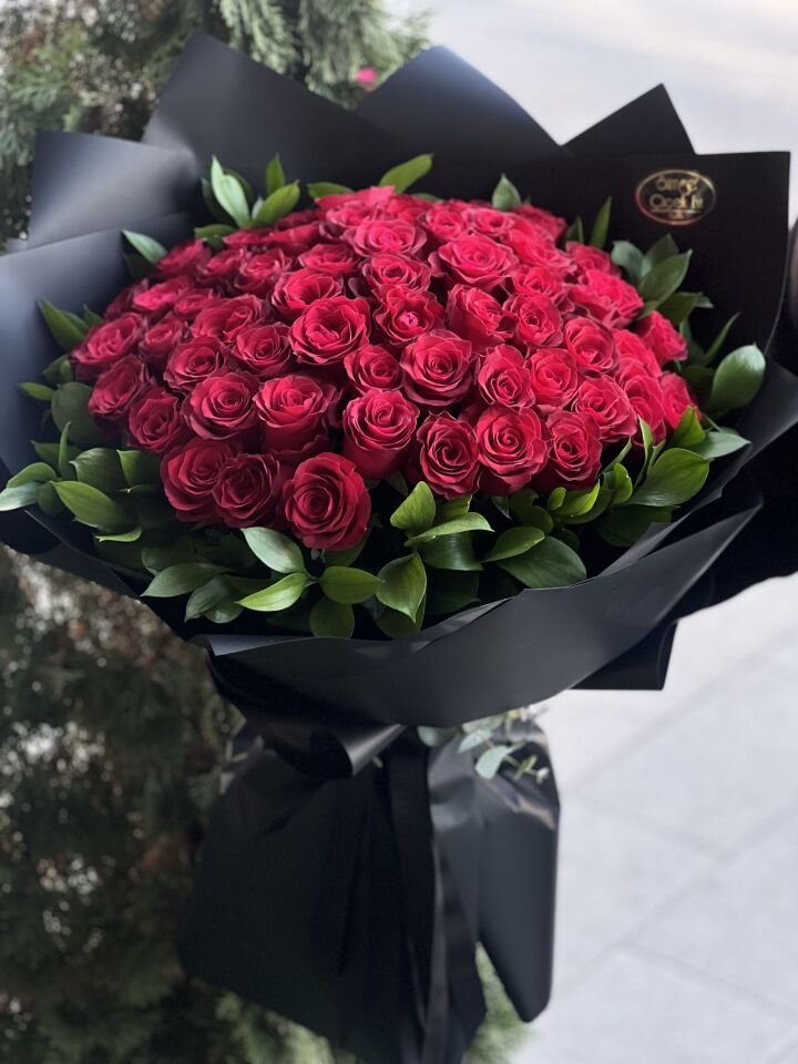 51’li Kırmızı Gül Buketi