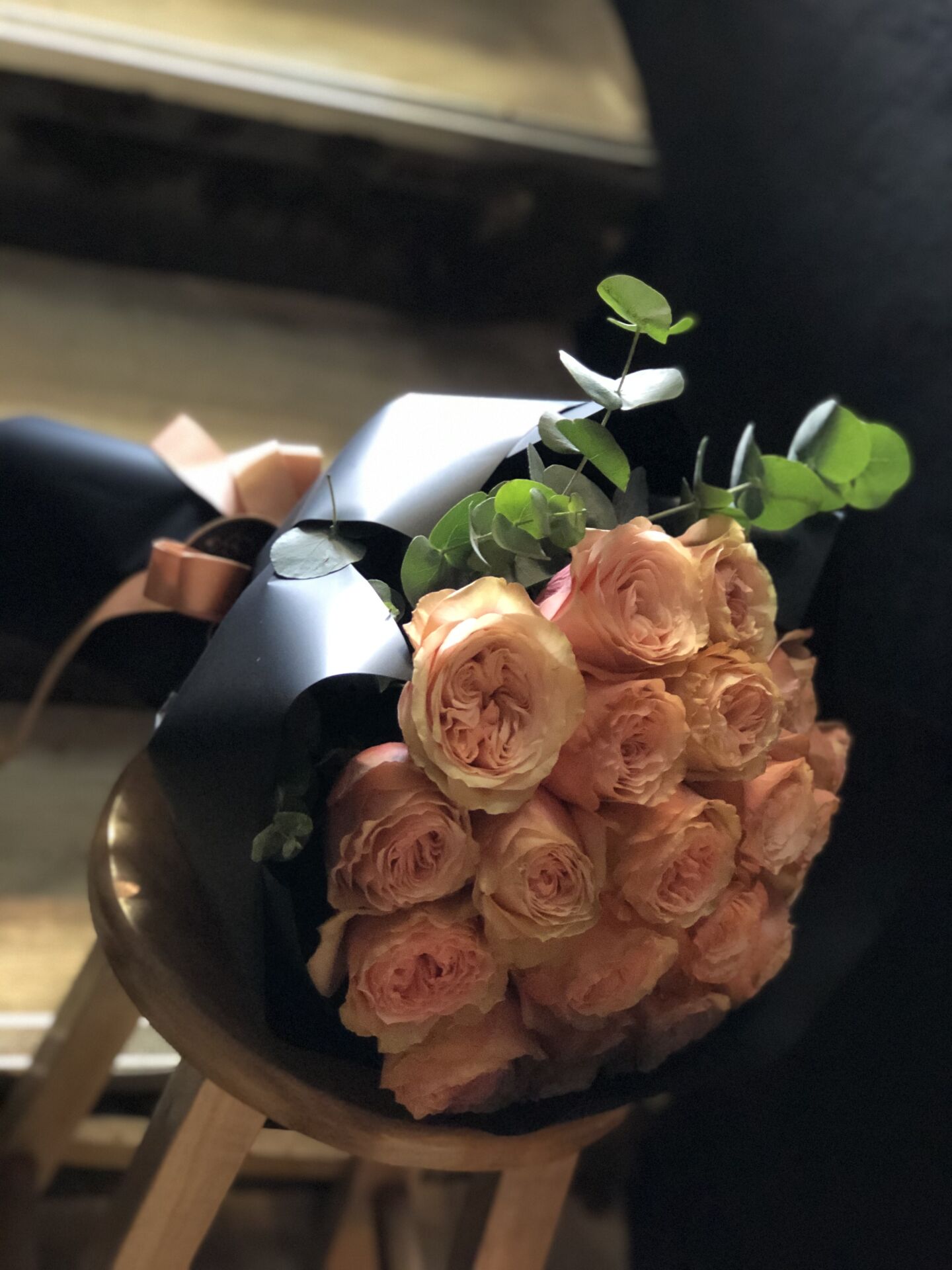 Somon Renkli Kahala Gül Buketi