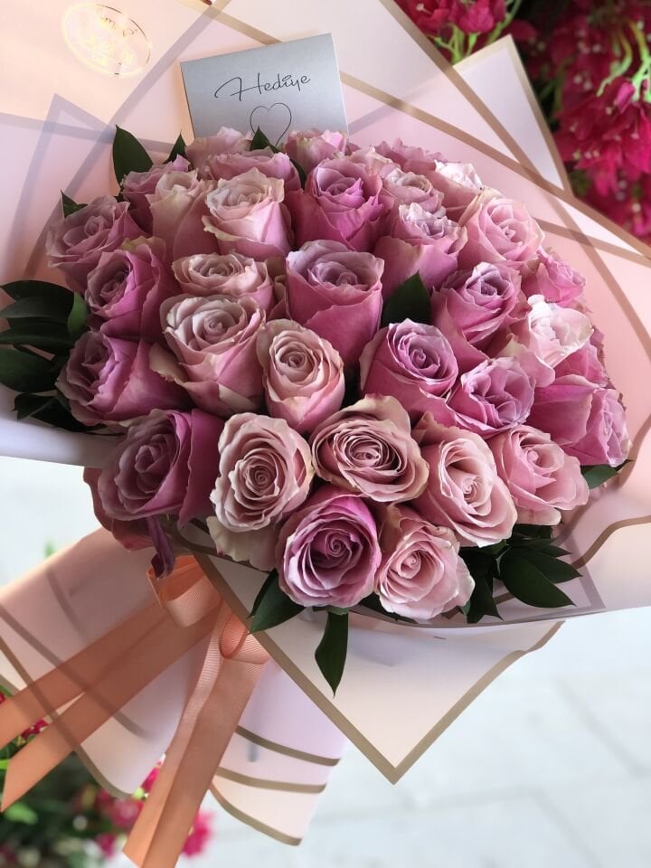 41 Pembe Gül Buketi