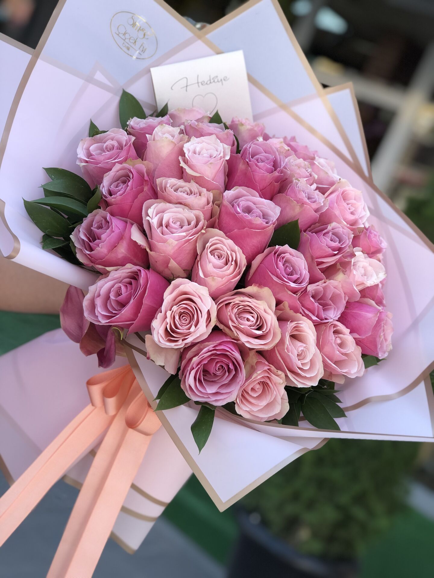 41 Pembe Gül Buketi