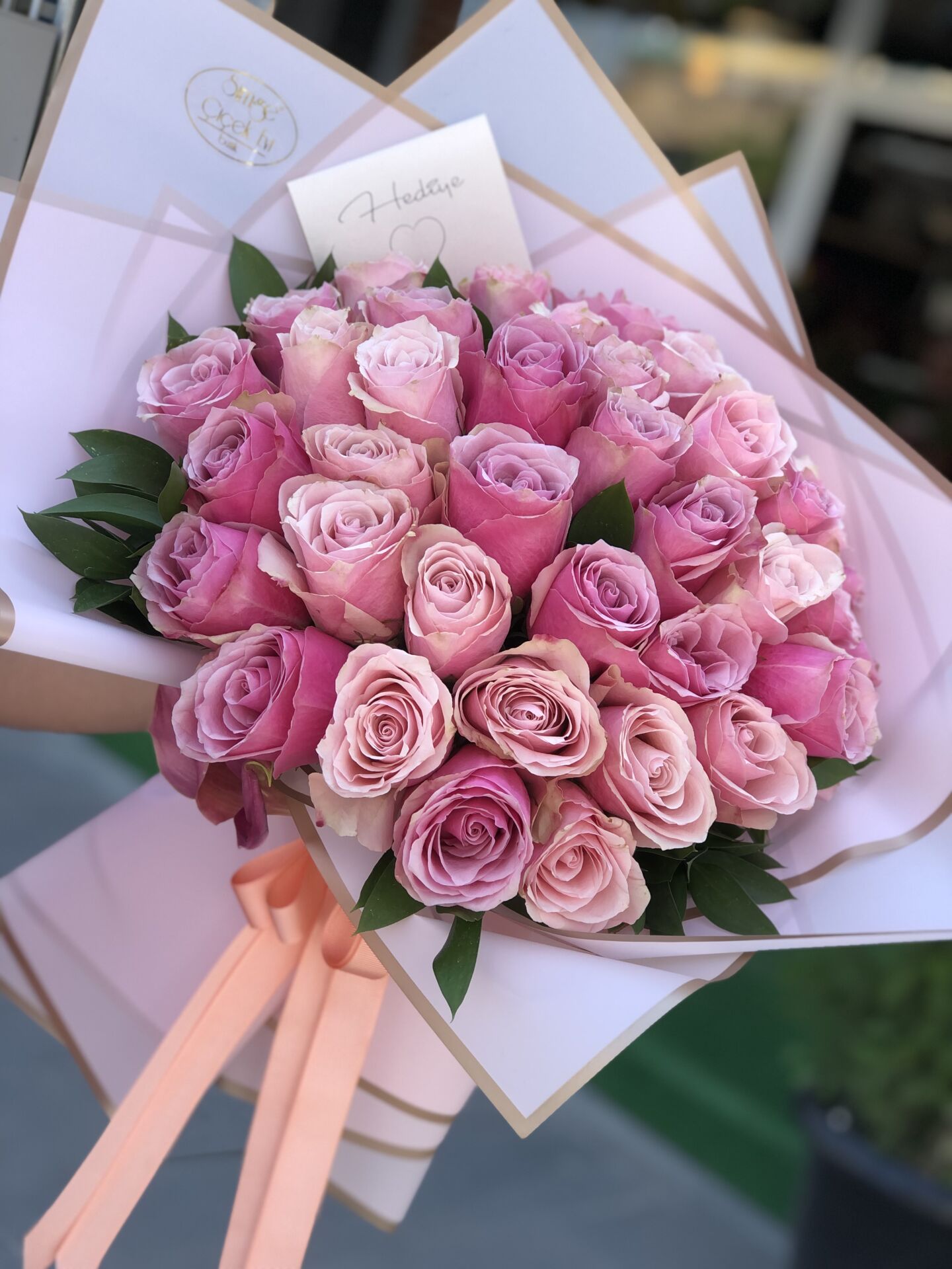 41 Pembe Gül Buketi