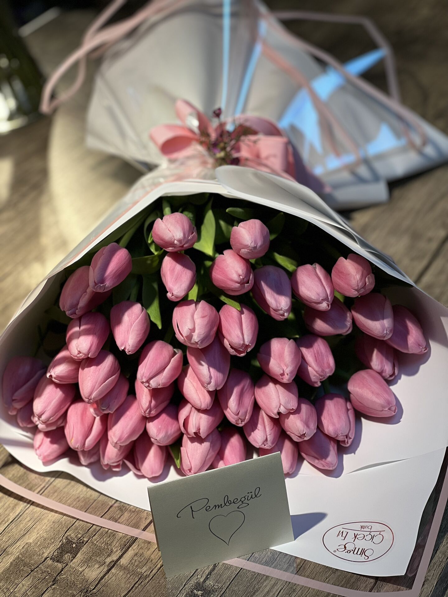 50’li Pembe Lale Buketi