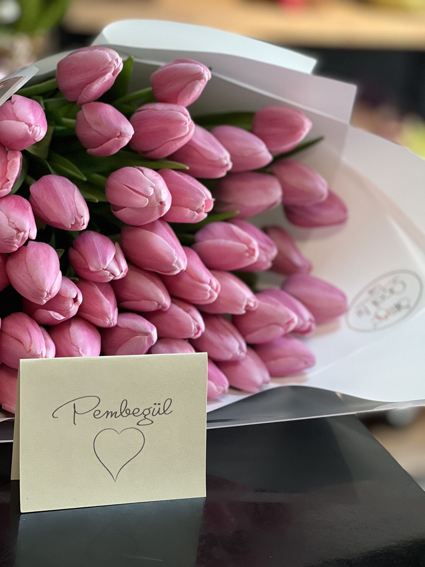50’li Pembe Lale Buketi