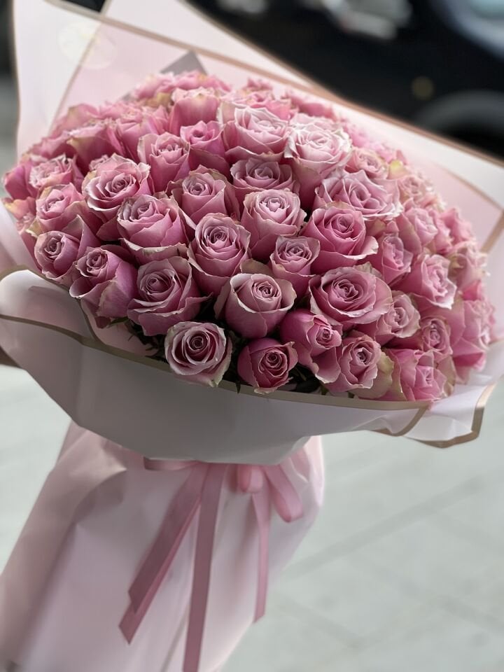 51 li Pembe Gül Buketi