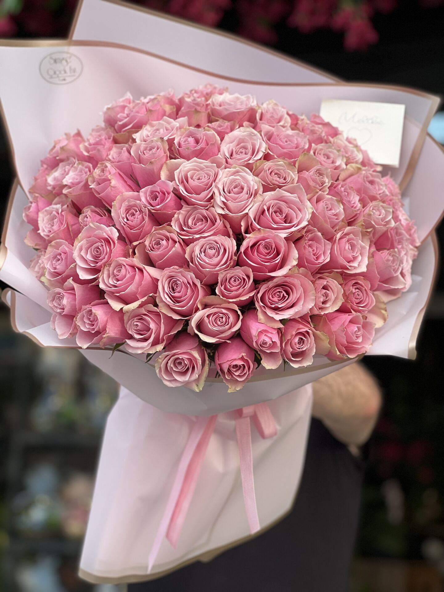 51 li Pembe Gül Buketi