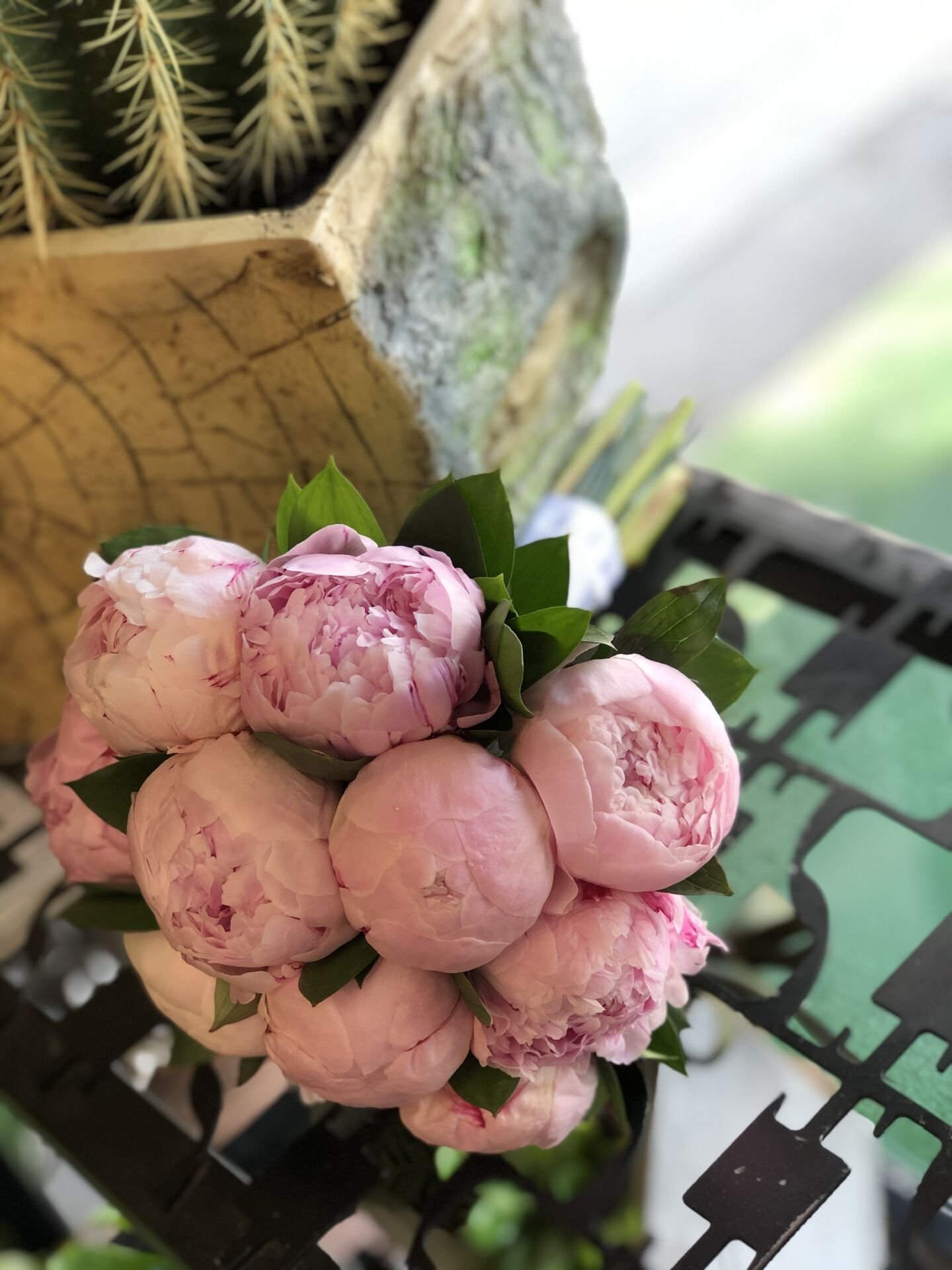 Pembe bahar gelin buketi