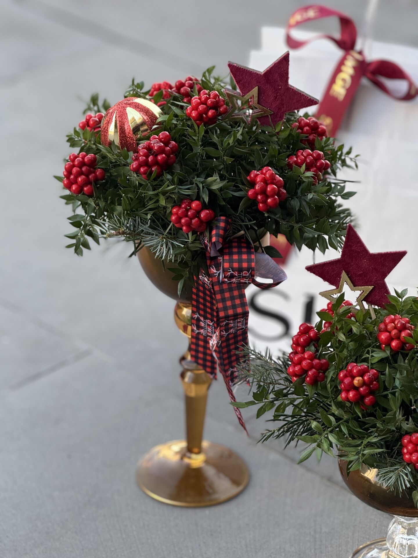 Cam Vazolu Kokina Aranjman 2'li Set