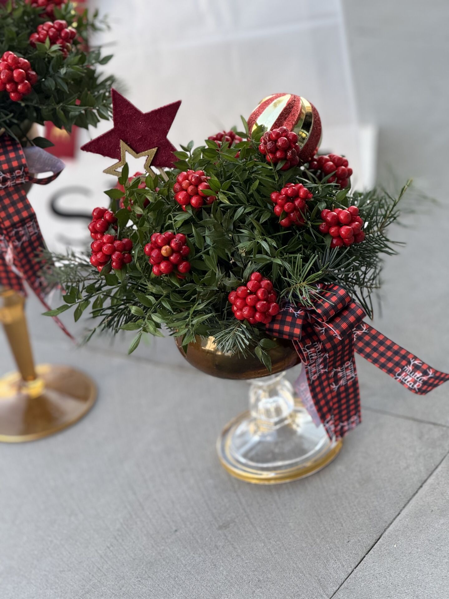 Cam Vazolu Kokina Aranjman 2'li Set