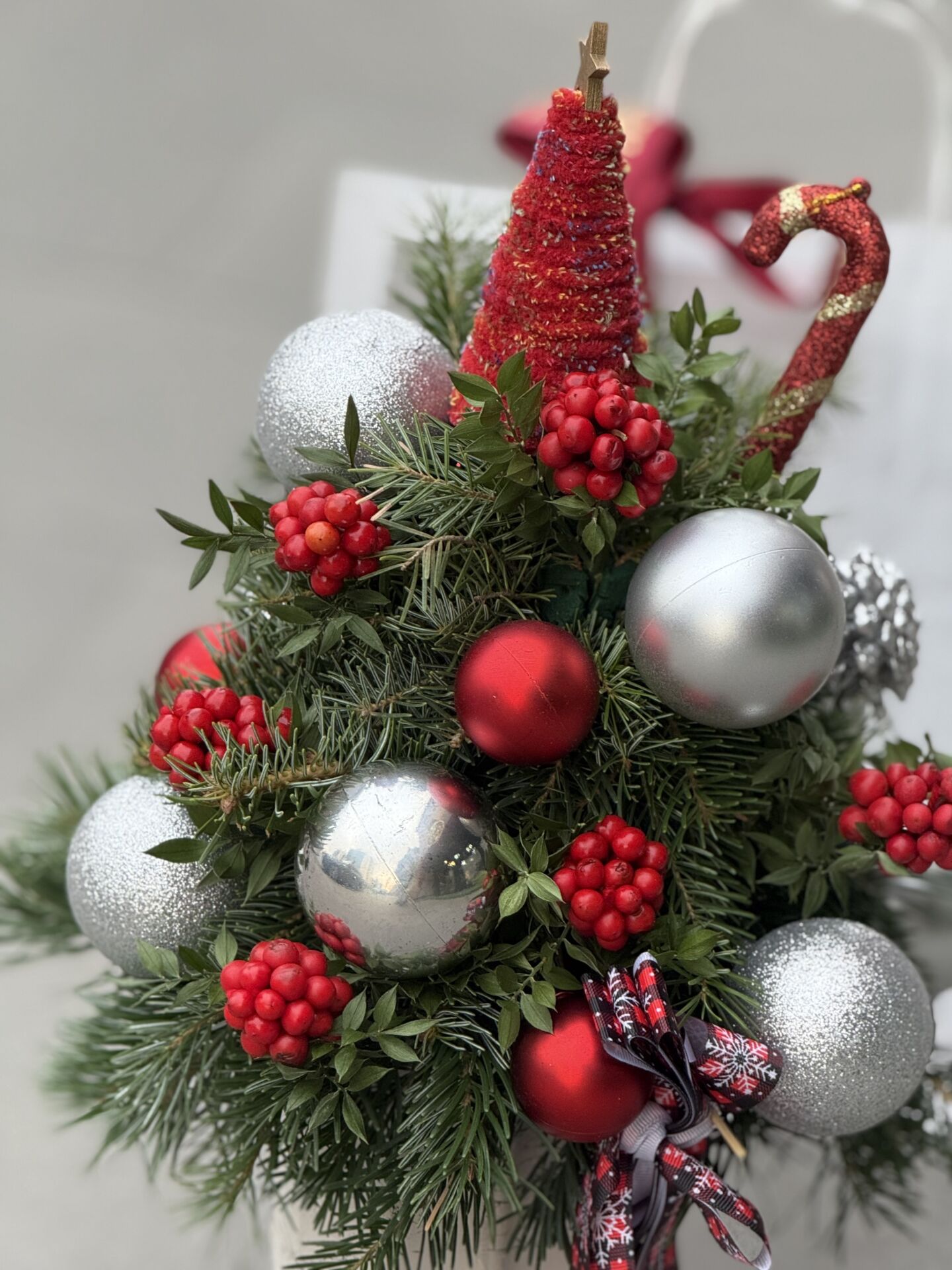 Vazoda Yeni Yıl Ağacı