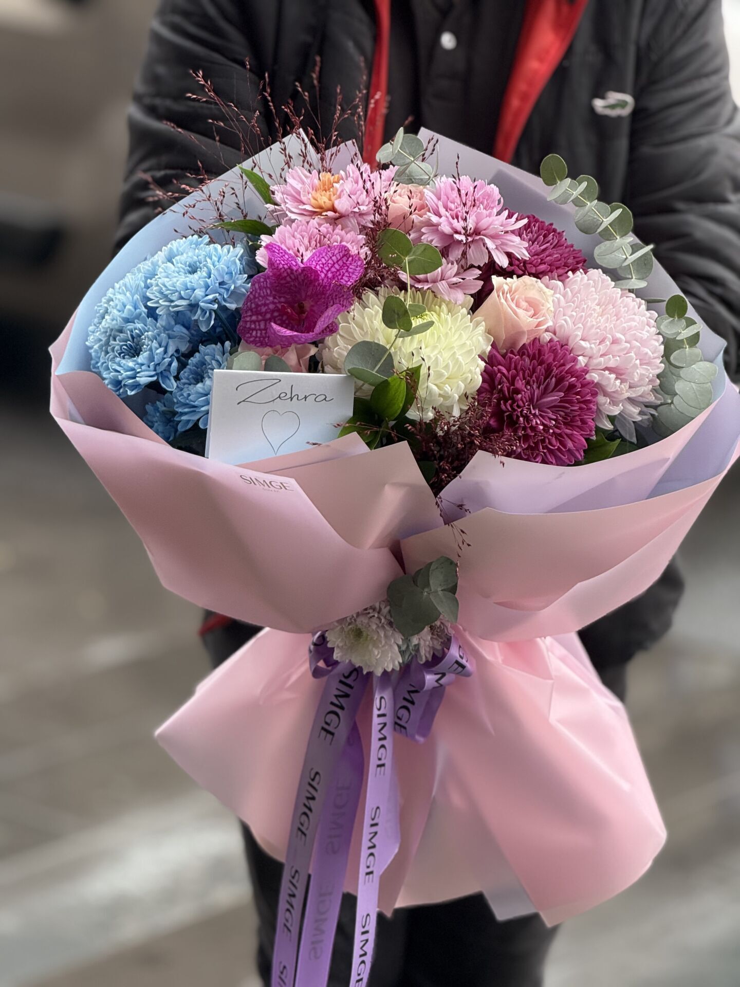 Aura Mix Pink Çiçek Buketi