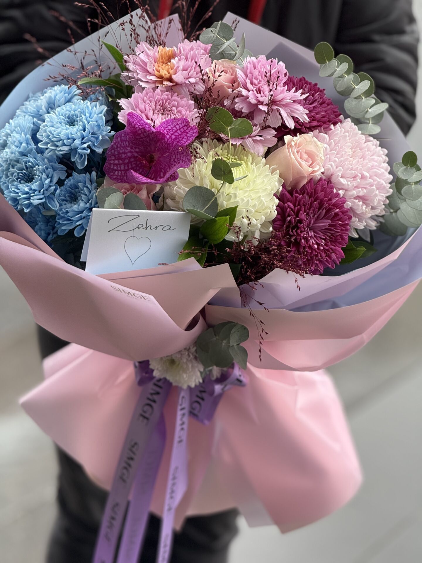 Aura Mix Pink Çiçek Buketi