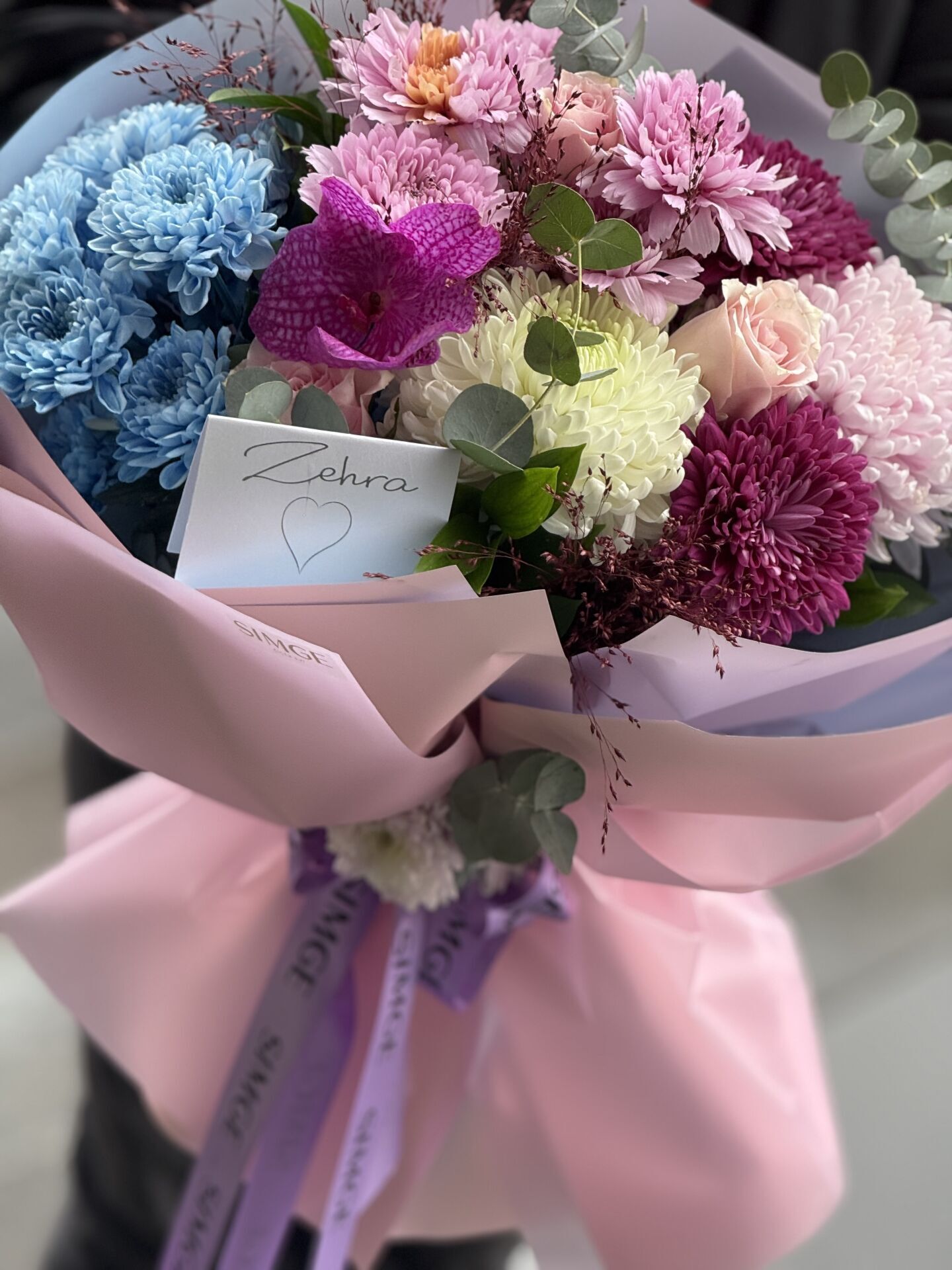 Aura Mix Pink Çiçek Buketi