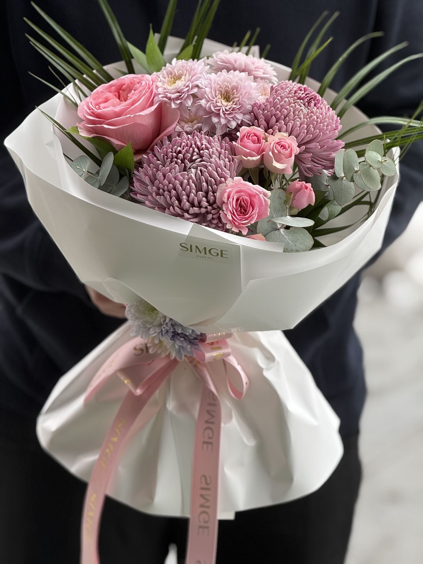 Fleur Pembe Işıltı Anastasia Buketi