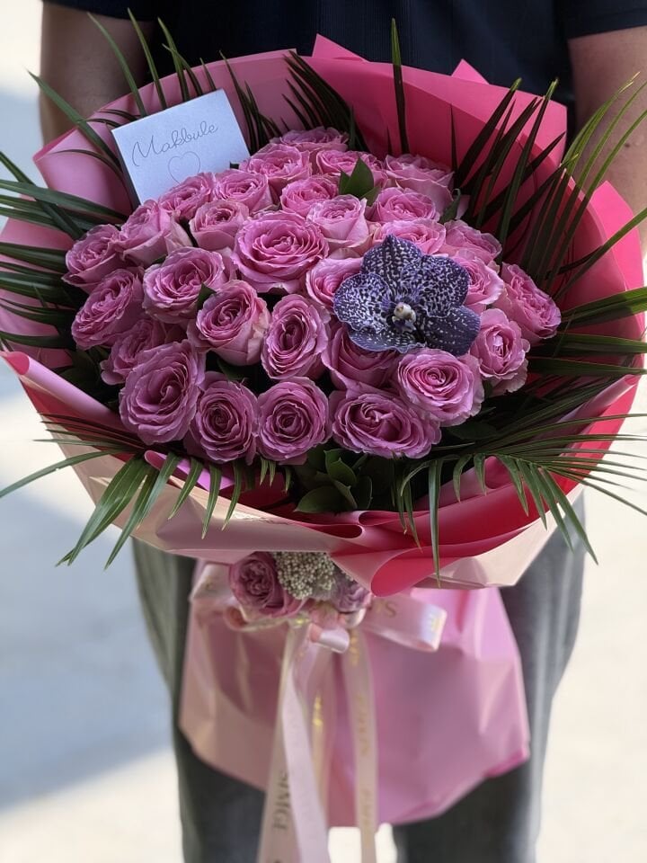 Aura Pembe Gül Buketi