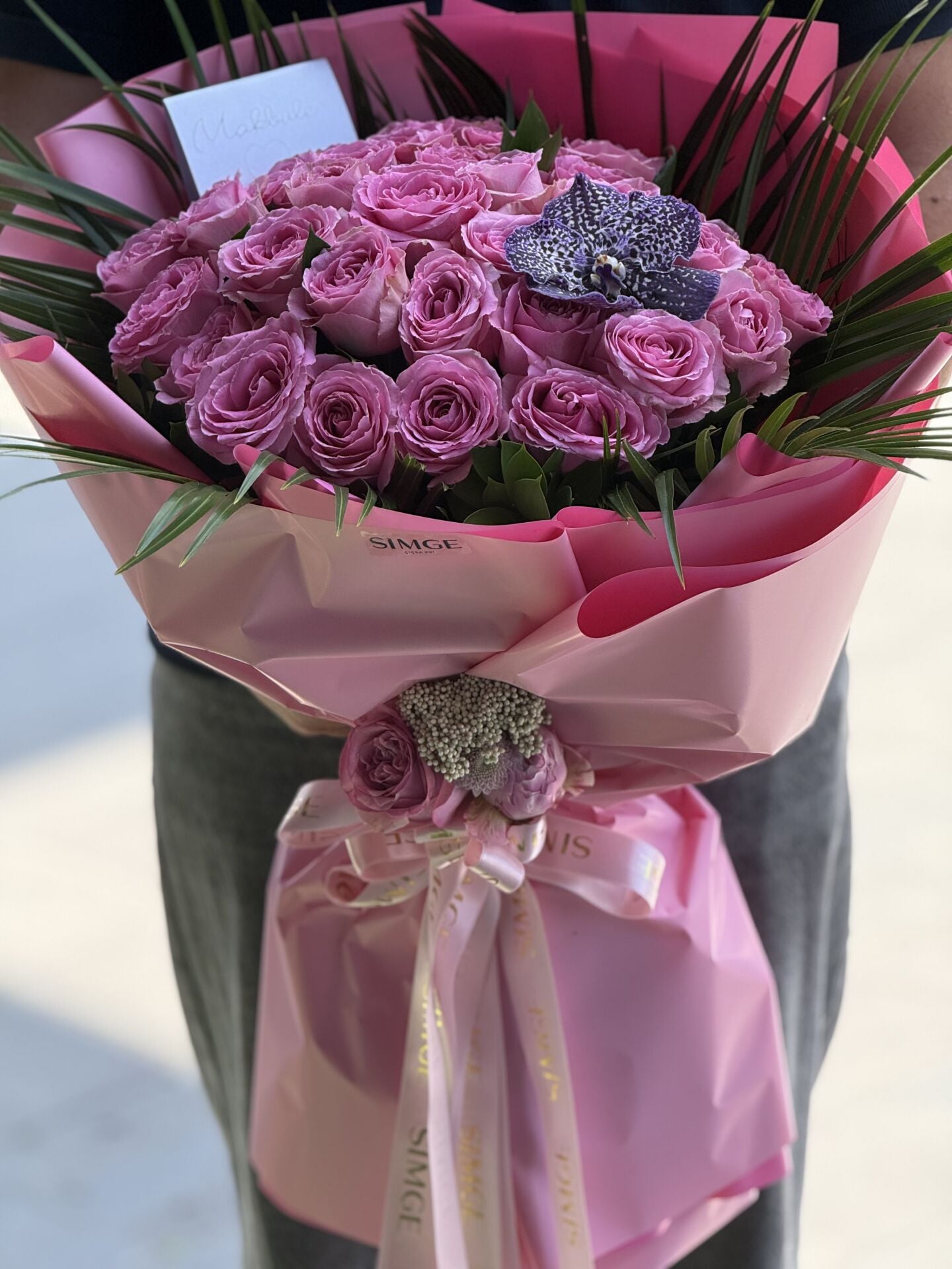 Aura Pembe Gül Buketi