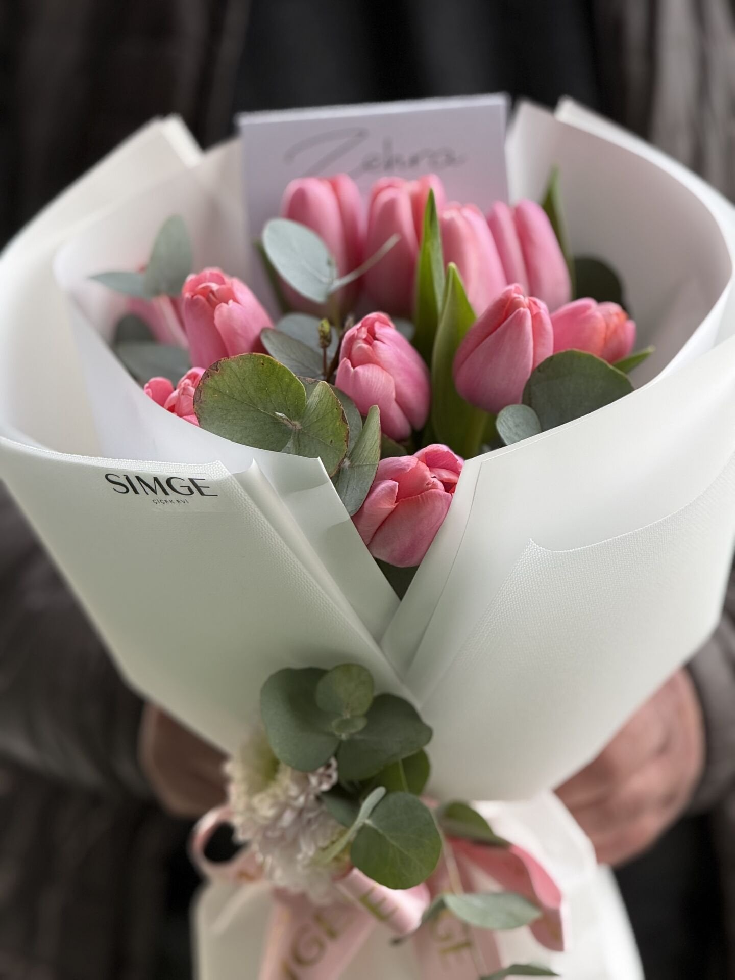 Fleur Pembe Lale Buketi