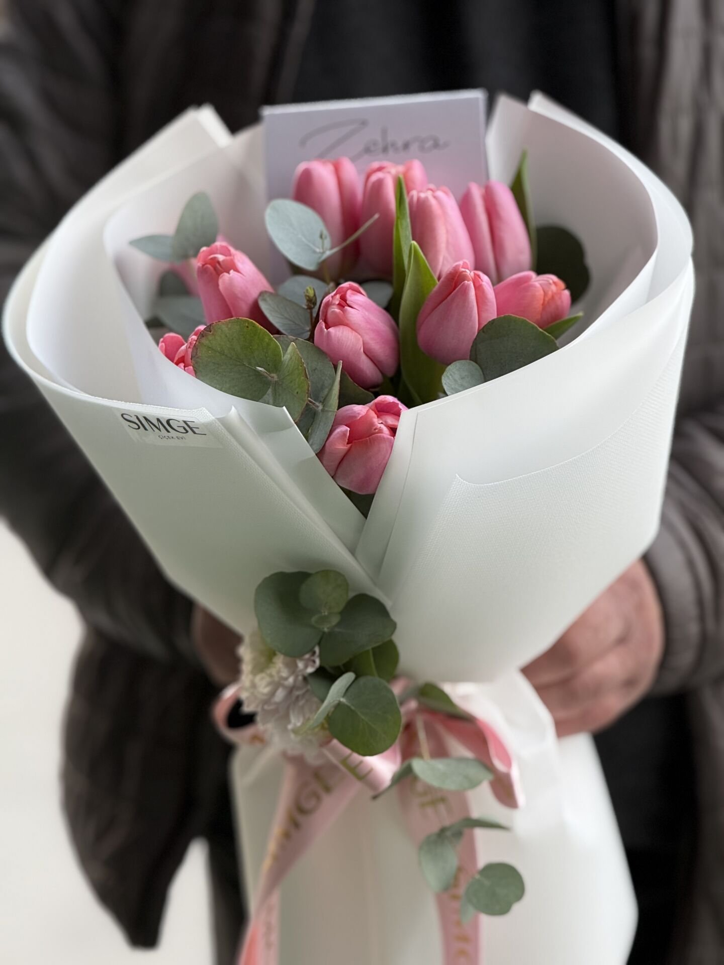 Fleur Pembe Lale Buketi
