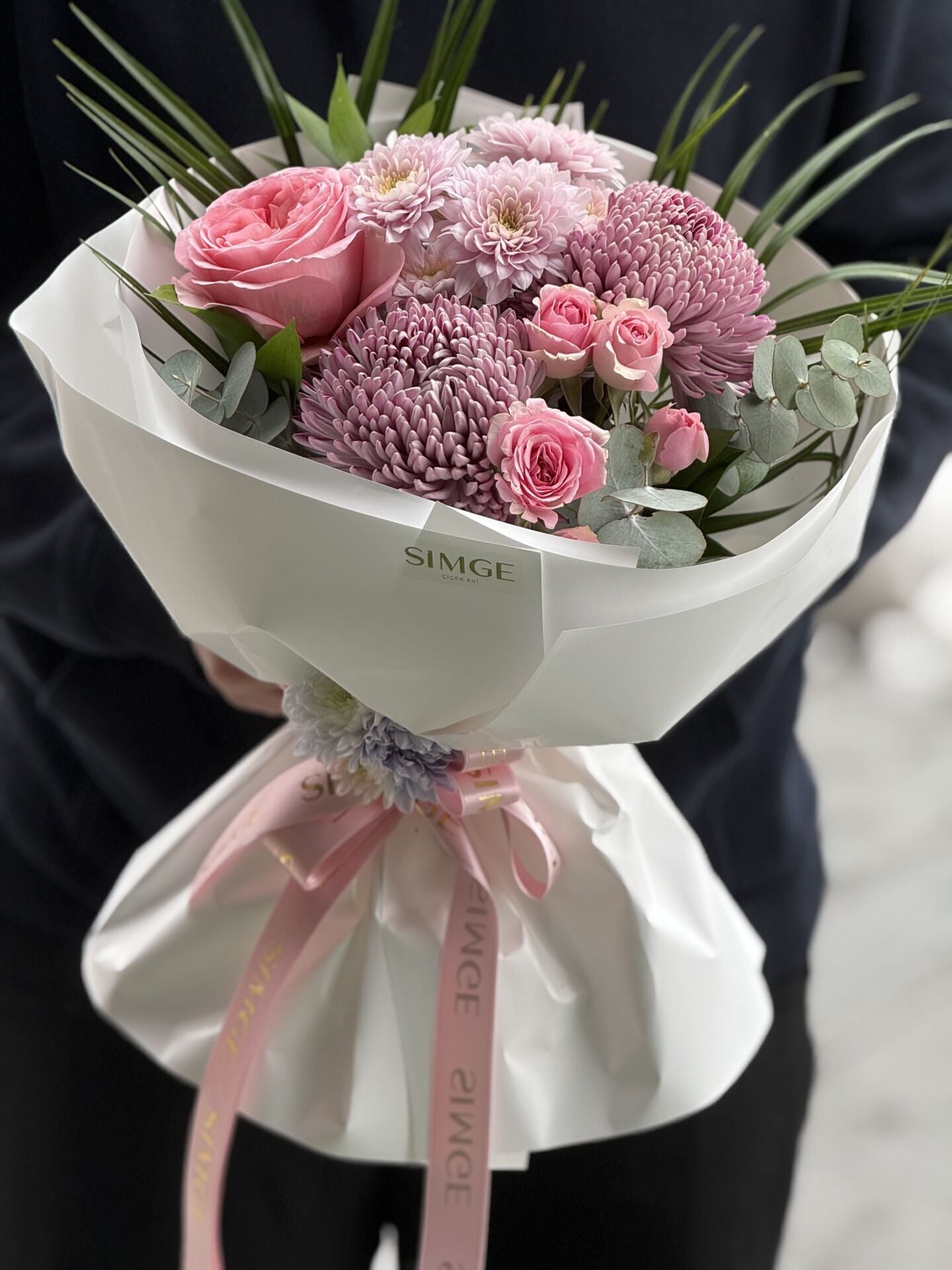 Fleur Pembe Işıltı Anastasia Buketi