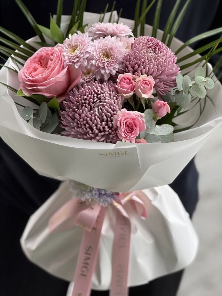 Fleur Pembe Işıltı Anastasia Buketi