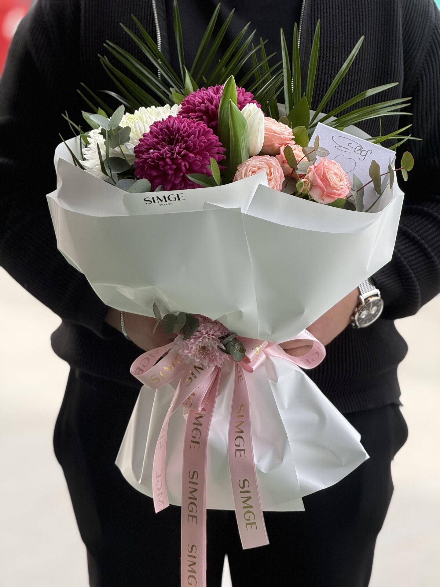 Fleur Pembe Bahar Buketi