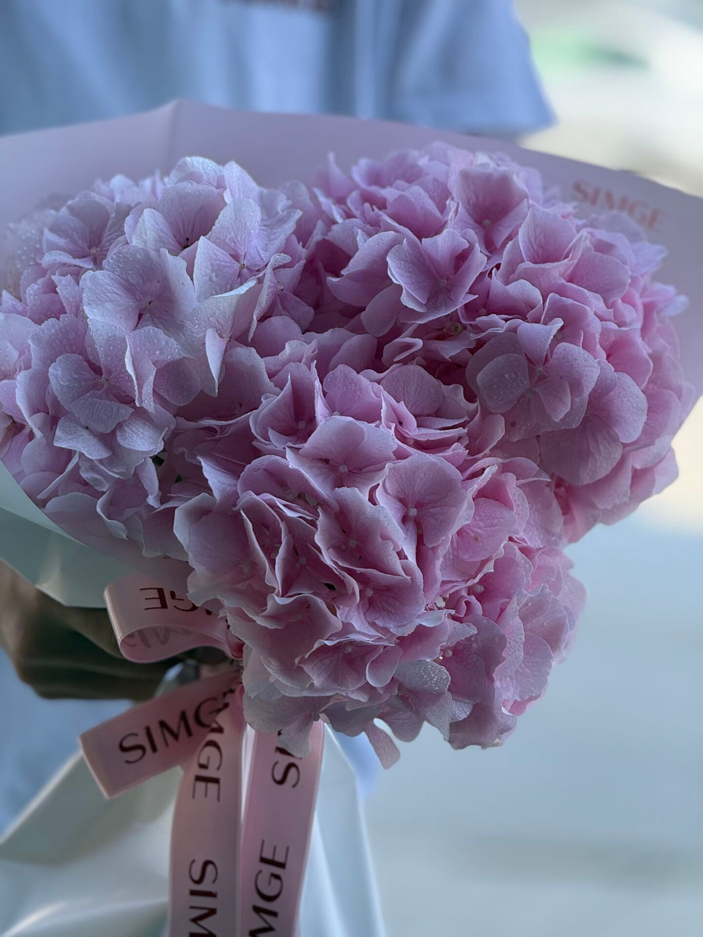 Fleur Pembe Ortanca Buketi